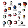 National Flag Valve Caps-CB-2950